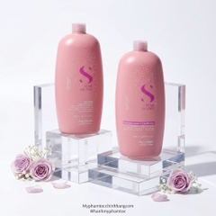 Dầu gội, mặt nạ tóc, kem xả khô giữ ẩm Alfaparf Milano SDL Moisture (Semi Di Lino Moisture Nutritive Low Shampoo, Mask & Leave-in Conditioner)