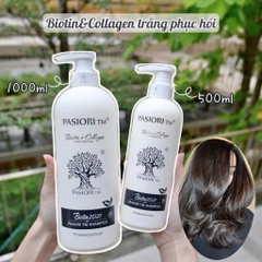 Dầu gội xả trắng phục hồi chống rụng Biotin & Collagen 500ml - 1000ml