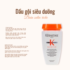 Dầu gội – dầu xả Kérastase Nutritive BAIN SATIN RICHE