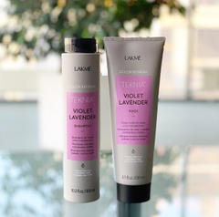 Dầu gội và mặt nạ dưỡng tóc bổ sung hạt màu Lakmé Teknia Violet Lavender 300ml 250ml