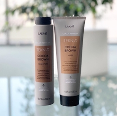 Dầu gội xả cho tóc nhuộm màu nâu LAKME Teknia Cocoa Brown 300ml - 250ml