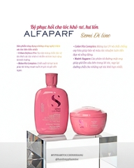 Dầu gội, mặt nạ tóc, kem xả khô giữ ẩm Alfaparf Milano SDL Moisture (Semi Di Lino Moisture Nutritive Low Shampoo, Mask & Leave-in Conditioner)