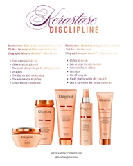 Bộ sản phẩm Dầu Gội – Dầu Xả – Mặt Nạ tóc Kérastase Discipline