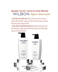 Gội xả Milbon Restorative bổ sung keratin cho tóc nhuộm tẩy 200ml- 500ml