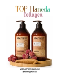 Dầu Gội Xả Top Haneda Collagen Shampoo & Conditioner 500ml - 785ml