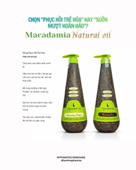 Bộ dầu gội xả trẻ hóa tóc Macadamia Natural Oil Rejuvenating Shampoo & Moisturizing Rinse