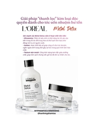 Dầu Gội Và Dầu Hấp L'oreal Metal DX Thải Độc Kim Loại Cho tóc nhuộm 300ML - 250ML - 1500ml - 500ml