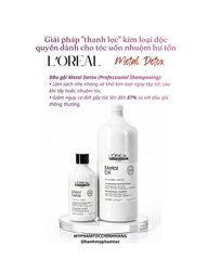 Dầu Gội Và Dầu Hấp L'oreal Metal DX Thải Độc Kim Loại Cho tóc nhuộm 300ML - 250ML - 1500ml - 500ml