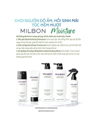 Gội xả Milbon Replenishing Moisture dưỡng ẩm, phục hồi tóc khô uốn duỗi 200ml- 500ml
