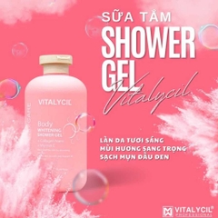SỮA TẮM DƯỠNG TRẮNG DA VITALYCIL Body Whitening Shower Gel 470ml