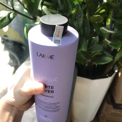 DẦU GỘI XẢ LAKME ULTRA WHITE SILVER DÀNH CHO TÓC TẨY VÀ NHUỘM BẠC, XÁM 1000ml