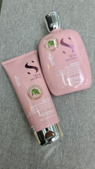 Dầu gội, mặt nạ tóc, kem xả khô giữ ẩm Alfaparf Milano SDL Moisture (Semi Di Lino Moisture Nutritive Low Shampoo, Mask & Leave-in Conditioner)