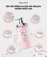 Sữa tắm trắng da hoa trà Weilaiya Camellia Whitening Shower Gel 450ml
