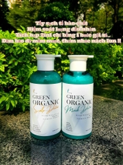 Dầu Gội và mặt nạ Thải Độc , Tẩy Tế Bào Chết Da Đầu LEVA GREEN ORGANIC Scalp Detox 450ml