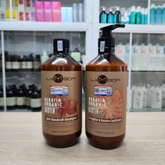 Dầu gội xả Lambor keratin organic biotin 1000ml