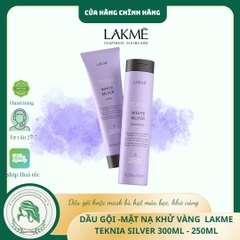 DẦU GỘI XẢ LAKME TEKNIA CHO TÓC NHUỘM MÀU BẠC 300ML - 250ML