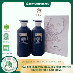 DẦU GỘI XẢ BIOTIN COLLAGEN BLUE XANH HƯƠNG NƯỚC HOA 500ML
