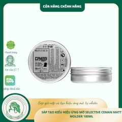Sáp vuốt tóc nam tạo kiểu lì – không bóng Selective Cemani Matt Molder Wax 100ml