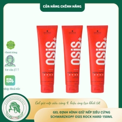 KEM TẠO NẾP TÓC NAM SIÊU CỨNG OSIS+4 ROCK HARD 150ML (vỏ mới)