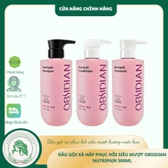Dầu Gội – Dầu Xả – Hấp Siêu Mượt Tóc Obsidian Professional Nutripair 500ml