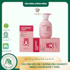 Sữa tắm gấu dâu Voudioty MUA SỮA TẮM + TẶNG 1 GẤU DÂU 