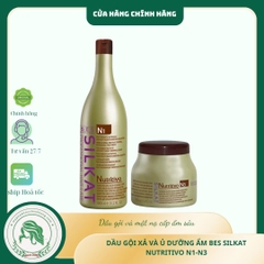 DẦU GỘI VÀ MẶT NẠ Ủ BES HERGEN SILKAT N1 N3  500ML - 1000ML