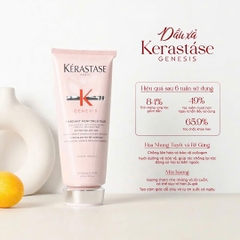 Dầu gội và dầu xả Kérastase Genesis phục hồi sợi tóc yếu, giảm đứt gãy thân tóc