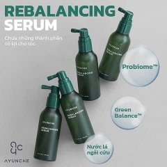 Bộ sản phẩm gội xả serum cân bằng da đầu chống rụng, trị gầu, kiềm dầu AYUNCHE