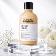 Dầu gội xả hâp, dầu dưỡng tóc phục hồi L'Oréal vàng Absolut Repair