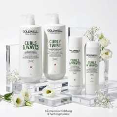 Dầu gội và dầu xả dưỡng tóc xoăn Goldwell Dualsenses Curls & Waves Hydrating Shampoo & Conditioner