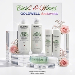 Dầu gội và dầu xả dưỡng tóc xoăn Goldwell Dualsenses Curls & Waves Hydrating Shampoo & Conditioner