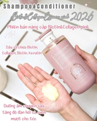 Dầu Gội Xả, Hấp, Dầu Dưỡng Tóc Biotin Collagen hồng Essence Pink 500ml 2026 MỚI