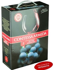 Rượu vang bịch Ý Contessa Armida Romandiola Ngọt 3L