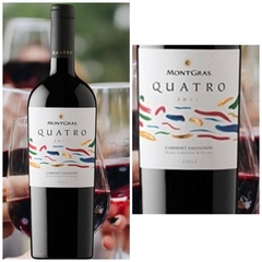 Rượu vang đỏ Chile MontGras  Quatro