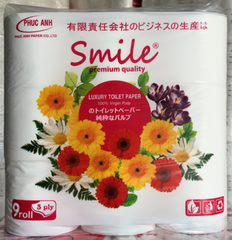 Giấy vệ sinhcao cấp Phúc Anh Smile Premium Quality 9 cuộn nhỏ