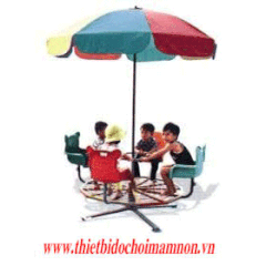 Đu quay 4 chỗ ghế gấu