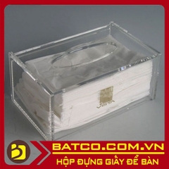 Hộp mica đựng khăn giấy