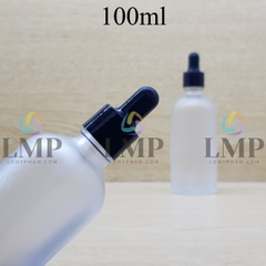 Chai tinh dầu phun mờ nắp bóp khoen nhựa trơn 100ml