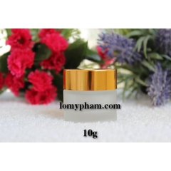 Hũ thủy tinh nắp bạc - vàng 10g