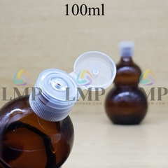 Chai hồ lô nắp bật sọc 100ml