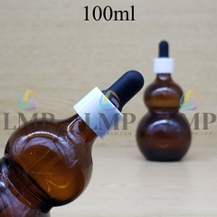 Chai hồ lô nắp bóp khoen nhựa trơn 100ml
