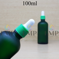 Chai tinh dầu phun mờ nắp bóp khoen nhựa sọc 100ml