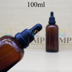 Chai tinh dầu nắp bóp sọc dày 100ml