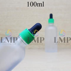 Chai tinh dầu phun mờ nắp bóp khoen nhựa sọc 100ml