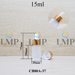 Chai thủy tinh nắp bóp khoen nhôm