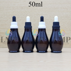 Chai đèn dầu nắp bóp sọc dày 50ml