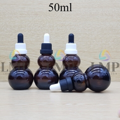 Chai hồ lô nắp bóp sọc dày 50ml