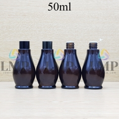 Chai đèn dầu nắp vặn đen 50ml