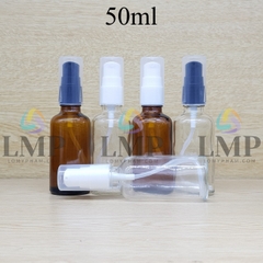 Chai tinh dầu đầu xịt giọt có 2 viền 50ml
