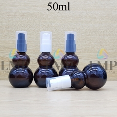 Chai hồ lô đầu xịt giọt KO viền 50ml